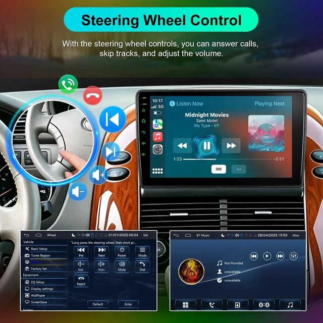 Alt view image 4 of 5 - Car Radio Stereo for Toyota Sienna 2004 2005 2006 2007 2008 2009 2010