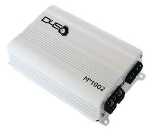 Main image of Down4Sound MM1002 Mini Maxx White Gloss 350W RMS Mini 2-Channel Car Audio Amplifier