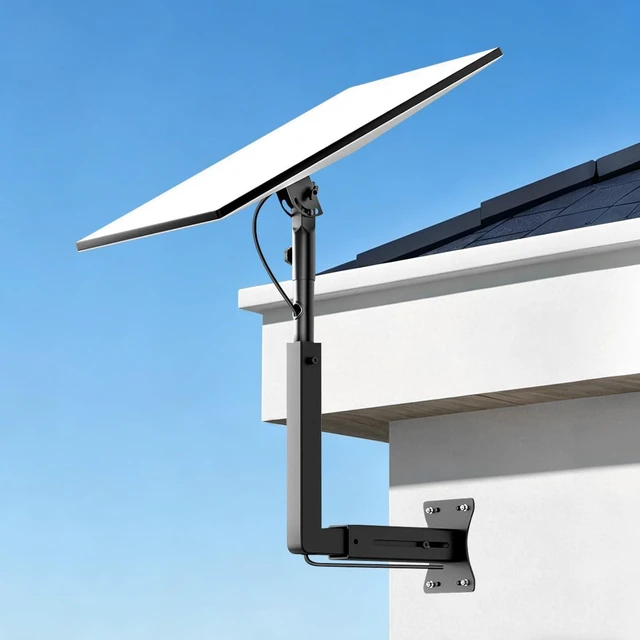 Main image of Adjustable for starlink gen 3 wall Mount, Heavy-Duty Carbon Steel Compatible with starlink mounting kit for Metal roof, Telescoping Long Wall Bracket for starlink Standard 4 V4, Includes Pipe Adapter