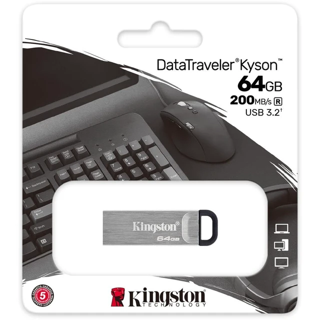 Alt view image 5 of 5 - Kingston 64GB USB Flash Drive 200MB/