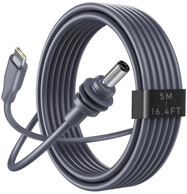 Main image of daboot Starlink Mini Cable - USB C to DC Power Cable 16AWG USB Type-C Charging Cord for Star Link Mini with 65W PD for Reliable Indoor and Outdoor Waterproof (16.5FT/5M)