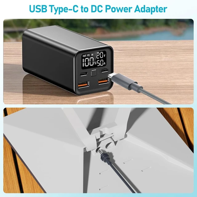 Alt view image 5 of 5 - daboot Starlink Mini Cable - USB C to DC Power Cable 16AWG USB Type-C Charging Cord for Star Link Mini with 65W PD for Reliable Indoor and Outdoor Waterproof (16.5FT/5M)