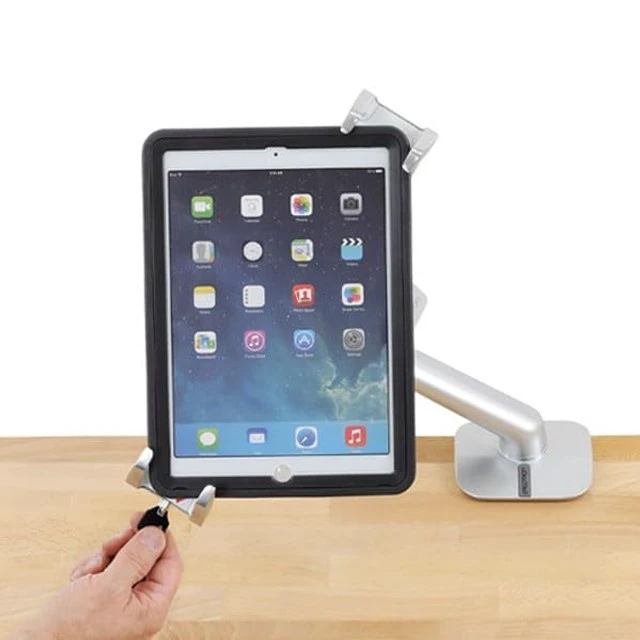 Alt view image 2 of 5 - Ergotron Lockable Tablet Mount for Notebook and Tablet Screens up to 13 Inches Add-on for VESA Monitor Arms