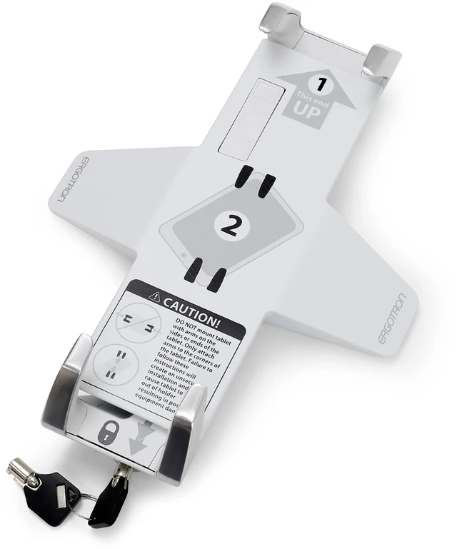 Main image of Ergotron Lockable Tablet Mount for Notebook and Tablet Screens up to 13 Inches Add-on for VESA Monitor Arms