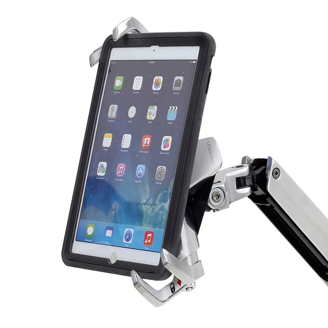 Alt view image 3 of 5 - Ergotron Lockable Tablet Mount for Notebook and Tablet Screens up to 13 Inches Add-on for VESA Monitor Arms