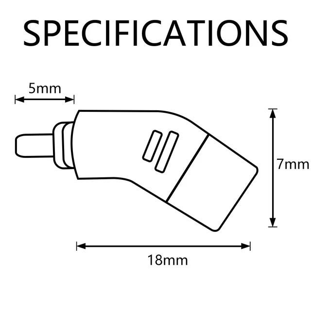 Alt view image 2 of 5 - okcsc Adapters for Westone Pro X10-X50 Male to 2 Pin Cable Compatible for MACH10-80 or Linum BAX T2 Headphones Lossless Sound Quality One Pair of Headphone Converter Transparent