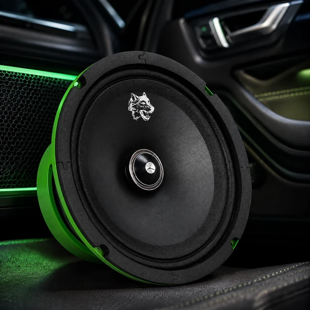 Alt view image 2 of 5 - UOMO EFUMA 6.5 2-Way Speakers 250 Watts 4 Ohm Shallow Mount Car Audio Speaker High-Efficiency Speaker Designed for Power