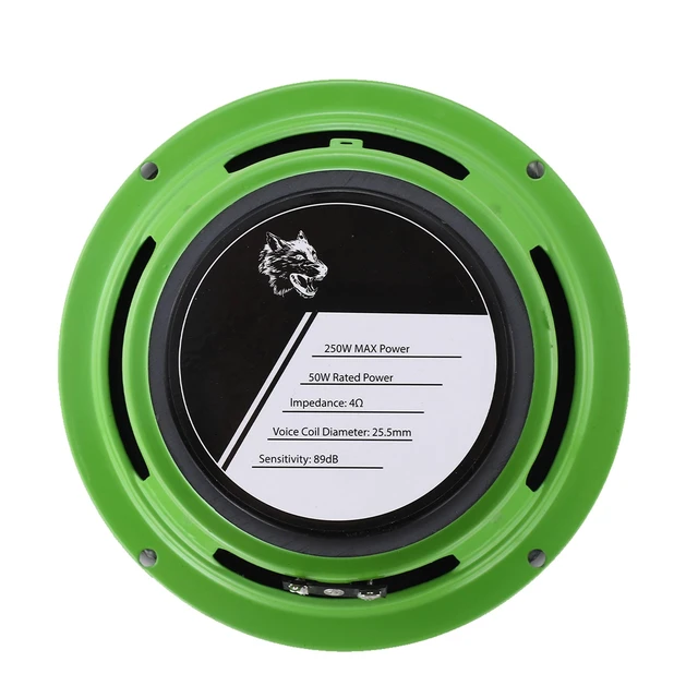 Alt view image 3 of 5 - UOMO EFUMA 6.5 2-Way Speakers 250 Watts 4 Ohm Shallow Mount Car Audio Speaker High-Efficiency Speaker Designed for Power