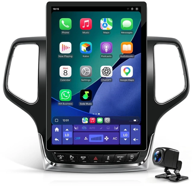 Main image of 12.95" Car Radio Stereo Upgrade for Grand Cherokee 2014-2022,Wireless CarPlay Android Auto,Android 13 Head Unit with WiFi SWC GPS 1080P Backup Camera 4+64GB