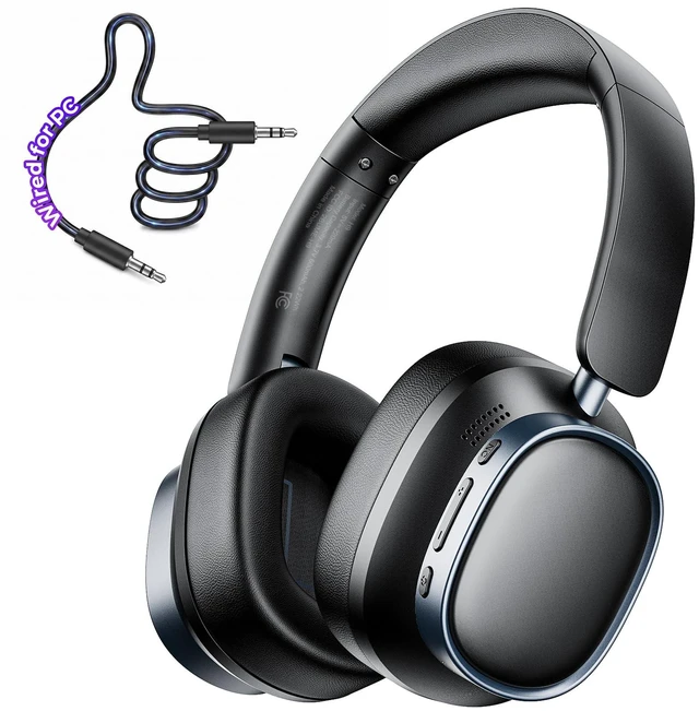 Main image of Active Noise Cancelling Headphones,78H Wireless Bluetooth Headphones,Black