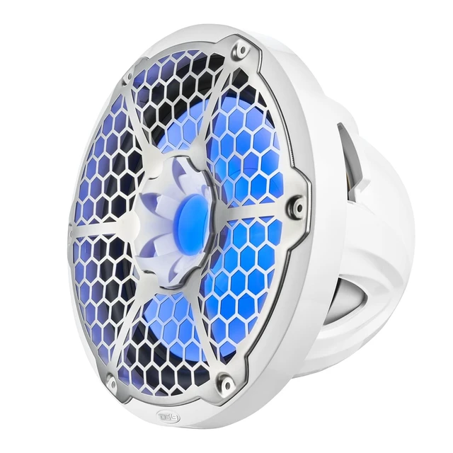 Alt view image 5 of 5 - DS18 NXL-12SUB/WH Hydro 12" Marine Audio Subwoofer 700 Watts Max 350 Watts RMS 4 Ohms with Integrated RGB Lights and Cover - Weatherproof Bass - IP65 Marine Grade - 1 Speaker