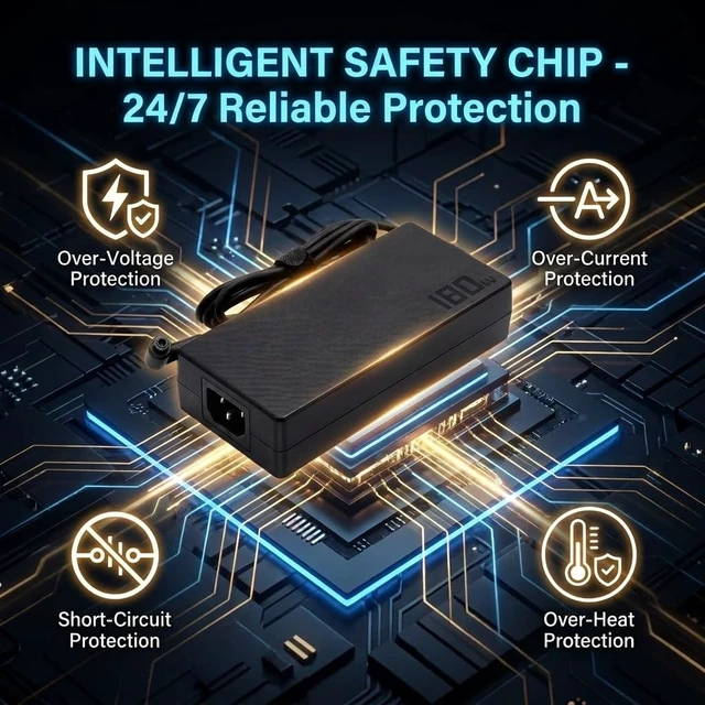Alt view image 3 of 5 - 180W 20V 9A AC Charger Compatible with Asus ADP-180TB H