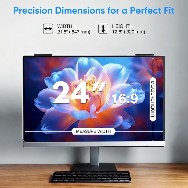 Alt view image 5 of 5 - YPJIQ 24 Inch Privacy Screen Protector & Anti Blue Light