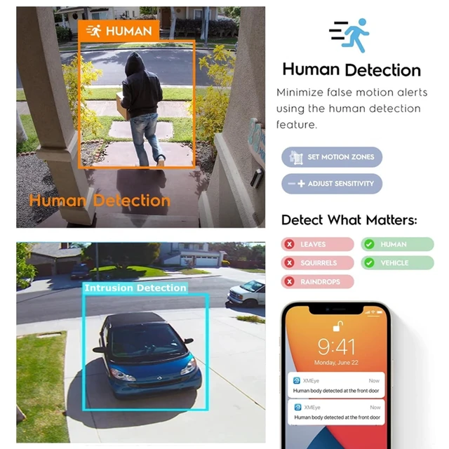 Alt view image 3 of 5 - RUSFEIDA 5MP POE IP Security Camera Outdoor for Home Security Outside