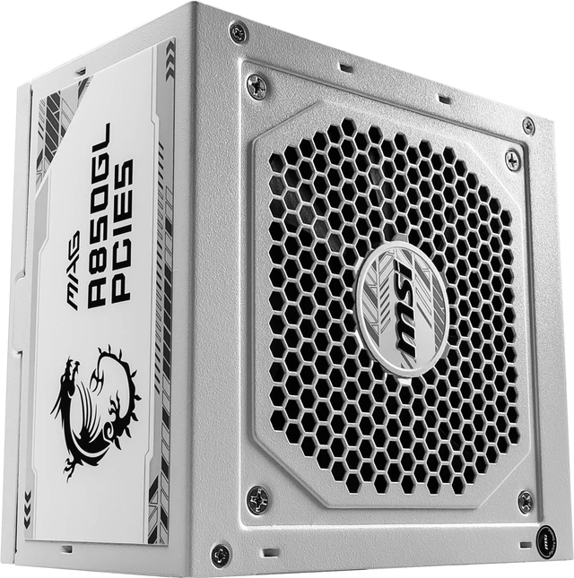 Alt view image 2 of 5 - MSI MAG A850 GL PCIE5 WHITE 80PLUS GOLD ATX3.0/PCIE5.0 850W PC MAG A850GL PCIE5 WHITE PS1368