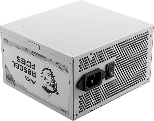 Alt view image 4 of 5 - MSI MAG A850 GL PCIE5 WHITE 80PLUS GOLD ATX3.0/PCIE5.0 850W PC MAG A850GL PCIE5 WHITE PS1368
