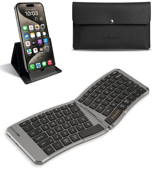 Main image of AIMARZ AF02 Ergonomic Split Foldable Keyboard, Bluetooth, Black