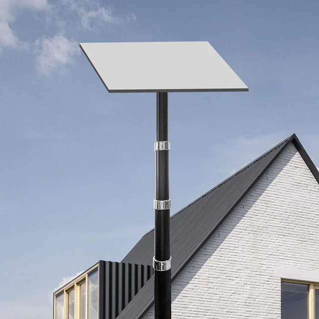 Alt view image 5 of 5 - Xyarna 10FT Telescopic Starlink Moulnting Pole Complete Kit with Starlink Gen 3 / V3, RV Ladder Bracket .fits 1.0" Inch Ladder Rails for Reliable On-the-Go Internet