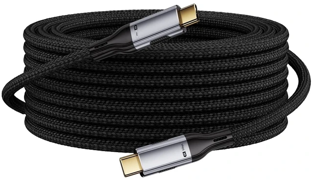 Main image of 26FT USB C Cable 100W, Extra Long USB C to USB C Cable, Type C Charger Fast Charging Cord, Compatible with iPhone 17 16 15 Pro Max Plus, Samsung Galaxy, Pixel, iPad Pro/Air, MacBook Pro/Air