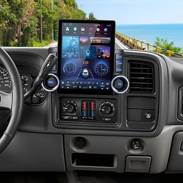 Main image of 4+64G 9.7" Android 14 Car Radio Stereo for Chevy Silverado 1500 2003-2006