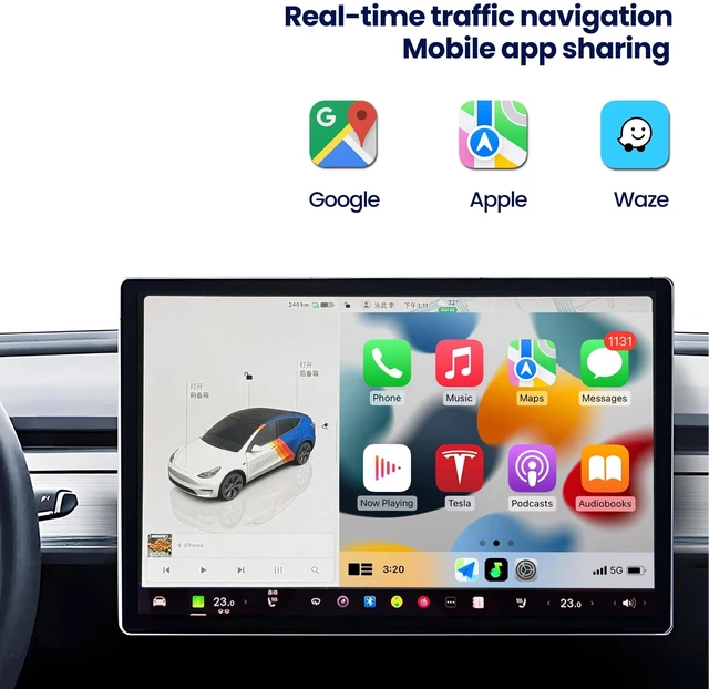 Alt view image 5 of 5 - Wireless CarPlay & Android Auto Connectivity Module for Tesla Model 3/Y