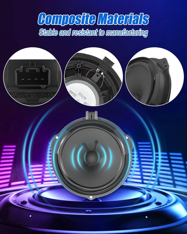 Alt view image 4 of 5 - Front Door Round Speaker Assembly Fit for Ford Fusion Mustang 2013-2020