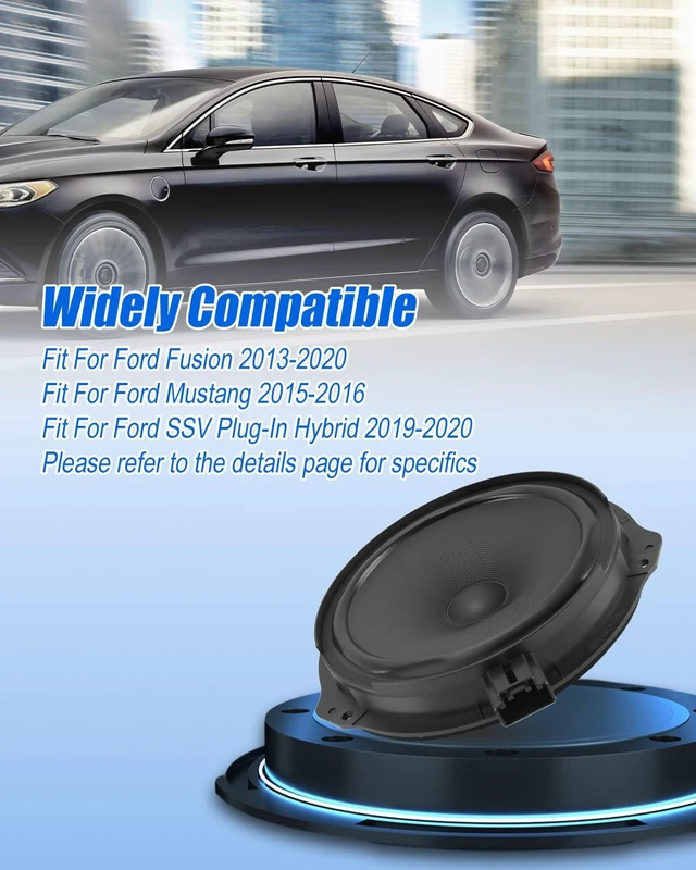 Alt view image 5 of 5 - Front Door Round Speaker Assembly Fit for Ford Fusion Mustang 2013-2020