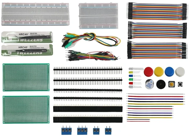 Main image of Electronic Component kit for Arduino Starter Kit Breadboard 830+400 PCB
