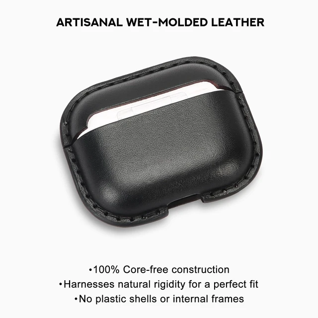 Alt view image 3 of 5 - JusBumio Leather Case Compatible with AirPods Pro 3 (2025 Release)