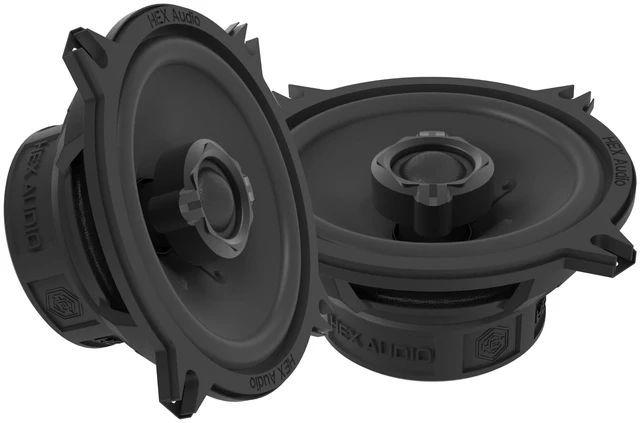 Main image of HEX Audio HEX-CS52 5.25" 160 Watt Coaxial Car Speakers Pair