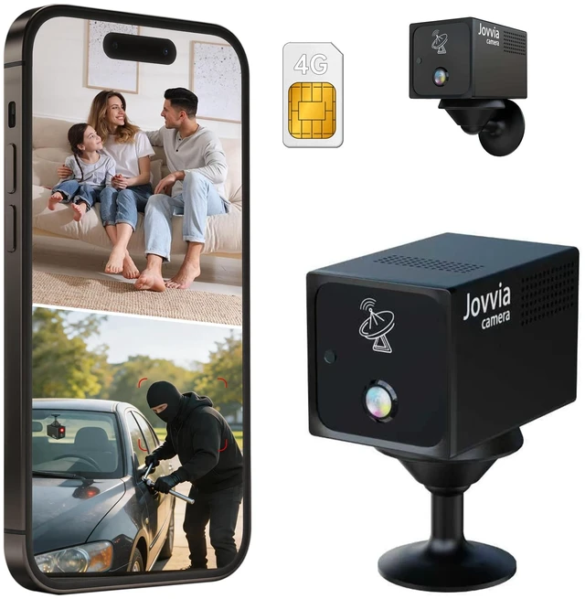 Main image of 4G LTE Cellular Camera No WiFi Security Camera with SIM Card Spy Camera