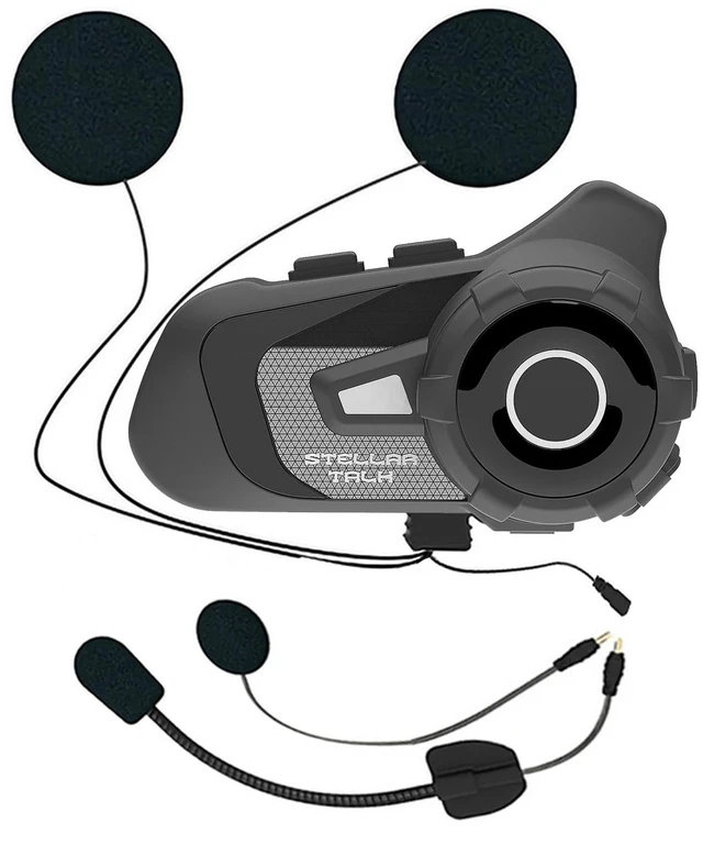 Main image of StellarTalk Motocycle Helmet Wireless Bluetooth Headset BlueT StellarTalk-S2 IP67 Waterproof Moto Biking & Skiiing /1000M Intercom/2 in 1 Microphone/2 Riders Intercom/