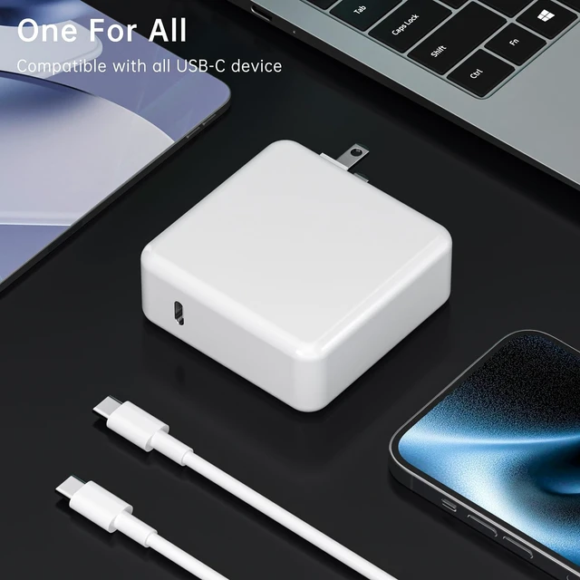 Alt view image 4 of 5 - Lionfeel 87W USB C Fast Charging Power Adapter with 6ft USB-C Cable for MacBook Pro 13/14/15/16-inch 2016-2025 & MacBook Air 2018-2025