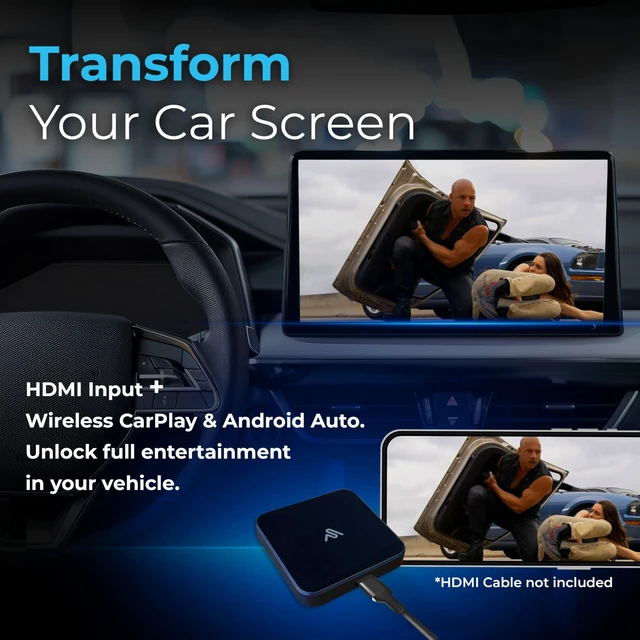 Alt view image 2 of 5 - AutoSky CarPlay TV Adapter - Convert Any Wired CarPlay to Wireless CarPlay - Plug in a TV Stick to Stream Netflix, YouTube, and More Right from Your cars infotainment Screen