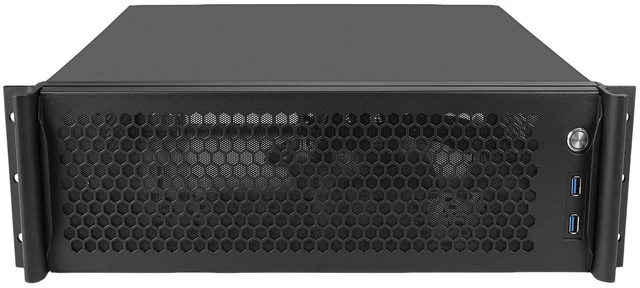 Main image of IPCHASSIS 3U mini-itx Rackmount NAS Chassis ^^19-Inch Industrial Computer Case ^^ Server case ^^12*trayless 3.5+Fixed 1 * 3.5 or 2.5, SFX PSU