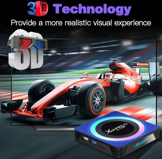 Alt view image 5 of 7 - BL Android TV Box 13.0, 2025 Android TV Box 4GB RAM 32GB ROM 6K 8K Wi-Fi 6, X88PRO 13 Tv Box RK3528 Quad-Core 2.4G/5G Wi-Fi Bluetooth 5.0 USB 3.0 Smart Box