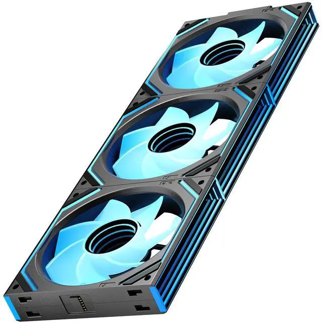Main image of Jungle Leopard Interstellar V2 120mm PC Reverse Blade Case Fan Infinity Mirror Module Daisy-Chain ARGB Fan Triple Pack with Controller Suitable for Computer Case & 360mm AIO Cooler(Black-3pack)