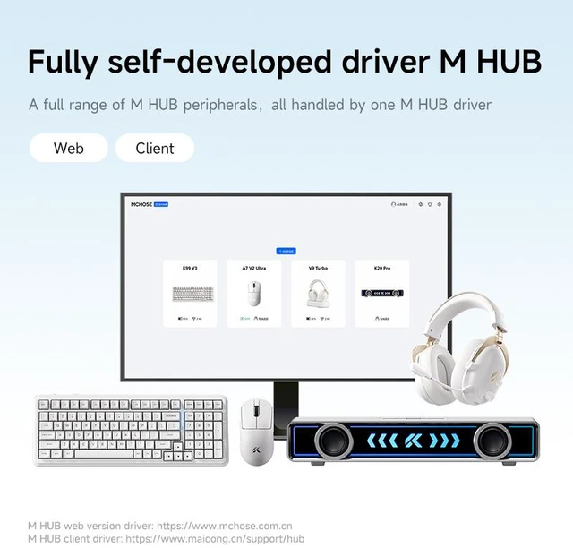 Alt view image 7 of 7 - MCHOSE K99V3 99% Mechanical Gaming Keyboard Wired Rapid Trigger Hall Effect Keyboard Magnetic Switch Hyper-Fast 8000Hz Adjustable Actuation, Hot Swap, RGB PC MAC Laptop(Sky Orange/ICA)