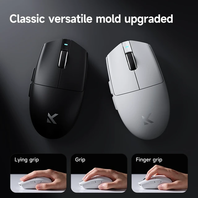 Alt view image 3 of 6 - MCHOSE Wireless A5V3 Gaming Mouse, Ultra-Fast Performance, Ultra Lightweight (59g), Customizable Click Haptics, USB-C charging, for PC/Mac/Laptop(Blue)