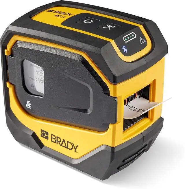 Main image of Brady M511 Portable Wireless Industrial Label Printer, Bluetooth Compatible, Comes with a Hard Case, Power Brick, 3 Label Cartridges, Magnet, Utility Hook and Brady Workstation Product/Wire Suite
