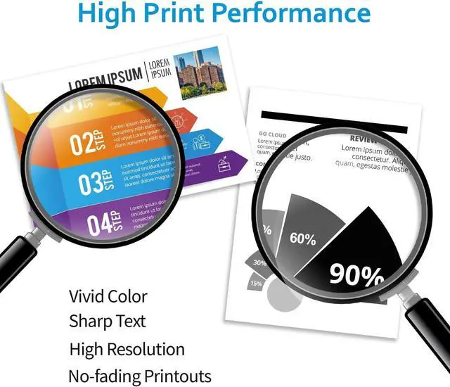 Alt view image 4 of 7 - 68XL 68 Ink Cartridges for Envy 6555e Envy 6155e,Black&Tri-Color 2-Pack, Remanufactured HP68 HP68XL, Works for Envy 6100e 6155e 6152e Envy 6500e 6555e 6552e 6558e,replacement for HP68 HP68XL 2-Pack