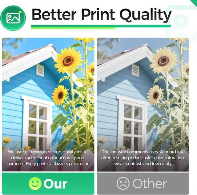 Alt view image 6 of 7 - 936e 936XL High Yield Ink Cartridges with Chip Combo 4-Pack Replacement for HP 936 936e Ink Works with HP OfficeJet Pro 9125e 9135e 9110b 9128e 9130b 9122e 9120e Wide Format 9730e Printers Black Color