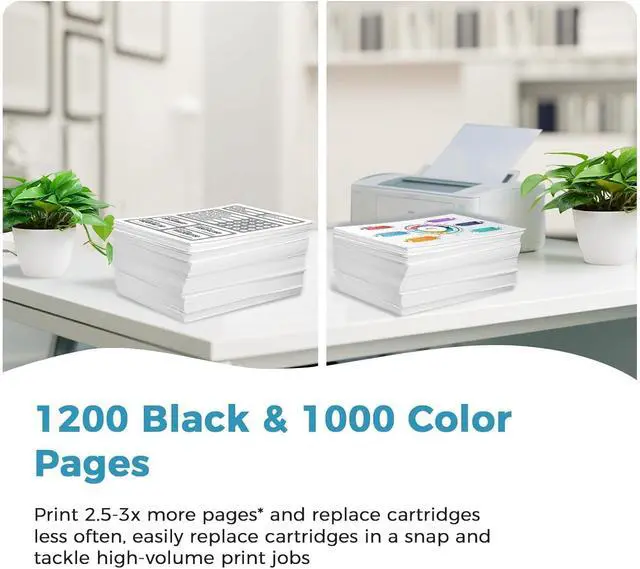 Alt view image 4 of 7 - 910XL Ink Cartridges Black Color Combo Pack Compatible for HP 910 XL HP910 HP910XL 4-Pack for OfficeJet Pro 8015e 8025e 8028e 8010 8025 8020 8020e 8035 8028 8015 8022 Printer Black Cyan Magenta Yellow