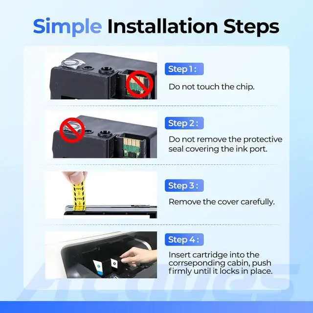 Alt view image 5 of 6 - 936e High Yield 936 Ink Cartridges for HP Printers HP936 936XL Replacement for HP 936 Ink Cartridges Combo Pack Work for HP Officejet Pro 9125e 9120e 9135e 9730e 9130e 9720e 9122e Printers, 4 Pack