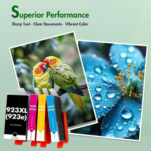 Alt view image 6 of 7 - 923XL 923 8130e Ink Cartridges Combo Pack with Chip: Replacement for HP Ink 923e 923 923XL for HP923 OfficeJet Pro 8130e 8135e 8139e 8138e 8122e 8120 8124e 8125e 8130 8132e 8134e Printer