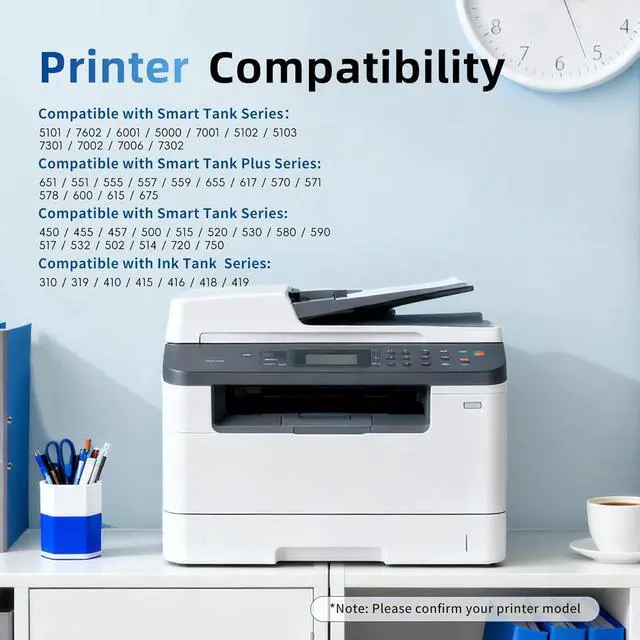 Alt view image 2 of 7 - 31 32XL Ink Bottle Set High Yield Ink Refills Replacement for HP 31 32XL Ink Bottles Set Compatible with HP Smart Tank Ink 5101 7602 6001 5000 7001 5102 5103 7301 ( Black Cyan Magenta Yellow 5 Pack)