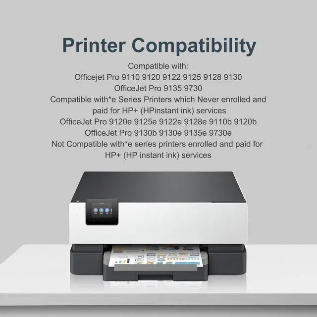 Alt view image 2 of 7 - 936e 936xl Ink Replacement for hp 936 Ink cartridges Combo Pack 936 XL 936 e Compatible with OfficeJet Pro 9120e 9125e 9122e 9128e 9110b 9120b 9130b 9130e 9135e 9730e Printers (BK C M Y