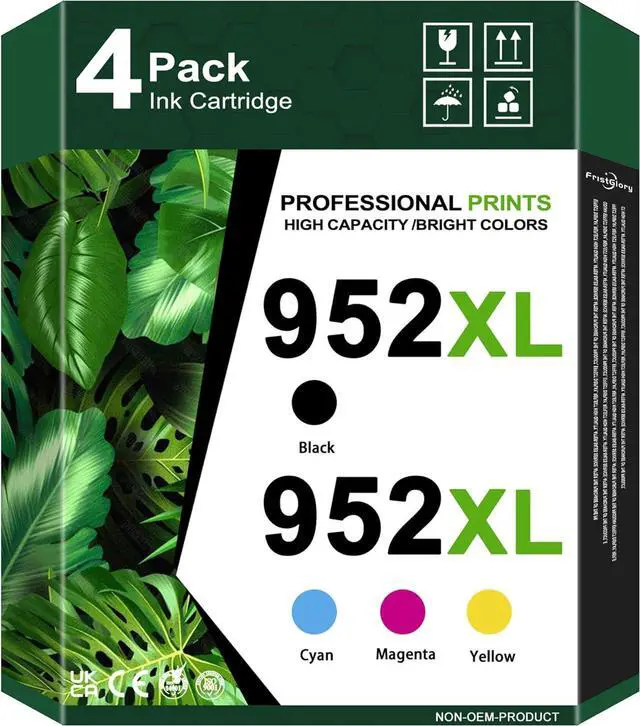 Main image of 952XL High-Yield Ink Cartridges (4-Pack, Black/Cyan/Magenta/Yellow) - Compatible Ink Replacement for HP OfficeJet Pro 7740 8210 8216 8218 8710 8715 8716 8717 8719 8720 8725 Printer