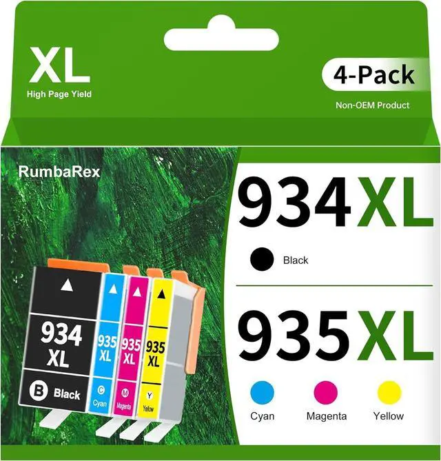Main image of 934 and 935 Ink Cartridges Combo Pack High-Yield Replacement for HP 934XL 935XL 934 935 XL Ink Cartridges for Officejet Pro 6230 6830 6835 Officejet 6800 6812 6815 6820 Printer Ink 4-Pack (BK/C/M/Y)