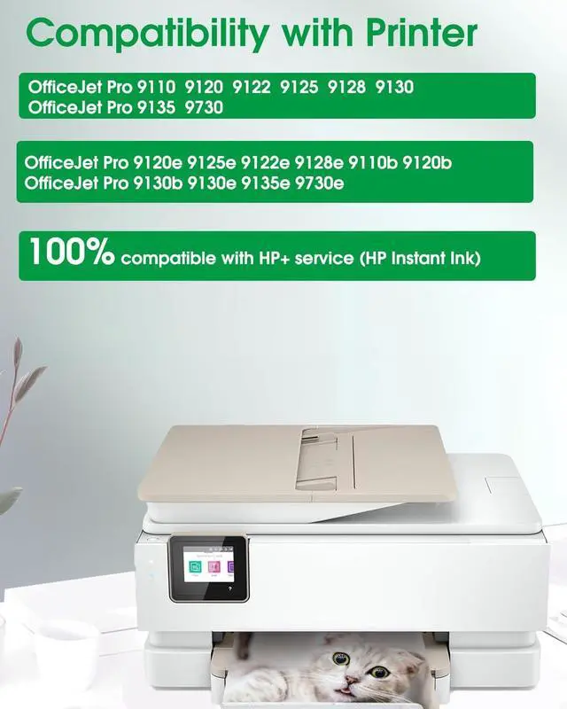 Alt view image 3 of 6 - 936 Ink Cartridge Combo Pack with Chip High Yield - Replacement for HP Ink 936 936e 936XL - Use for OfficeJet 9120e 9122e 9125e 9128e 9110b 9130b 9135e 9730e Printer - 4 Pack Black Cyan Magenta Yellow